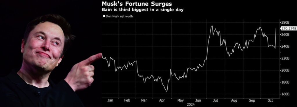 Elon Musk's Net Worth Soars by $33.5 Billion Following Tesla's Record Profit