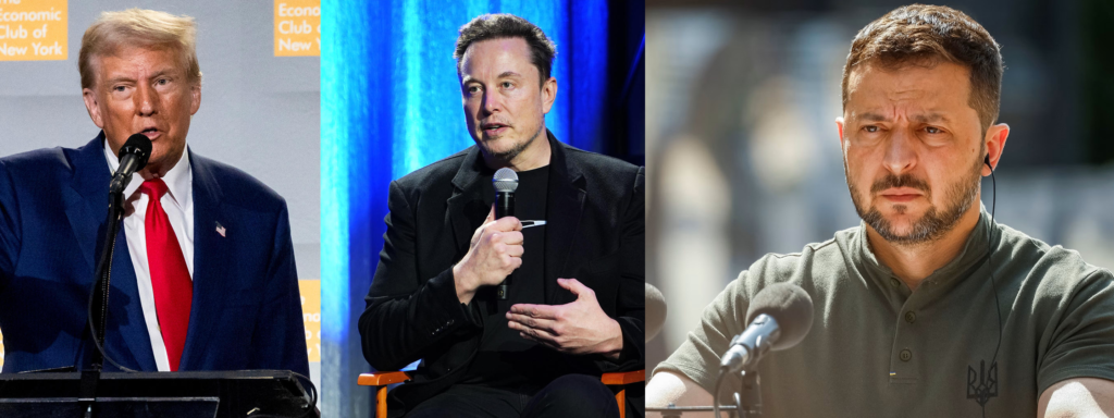 Elon Musk Briefly Joins Trump's Call with Ukrainian President Volodymyr Zelenskyy